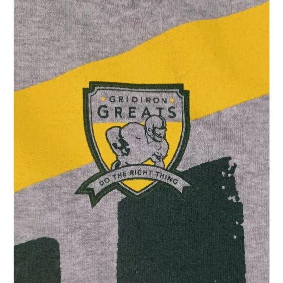 Green Bay Packers Hoodie Mens L Gray Paul Hornung Pullover Moonlight Graham - Picture 4 of 5